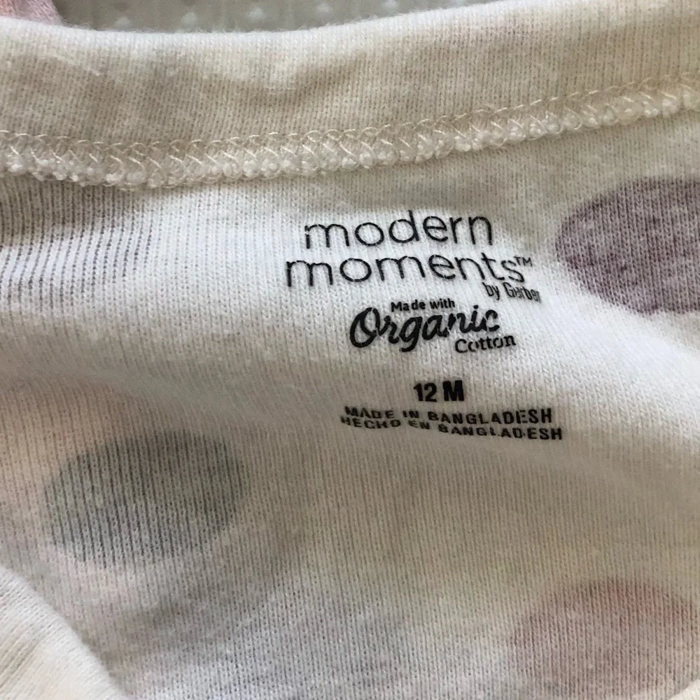 Modern Moments|baby girl ORGANIC cotton bundle of two short sleeve bodysuits•••